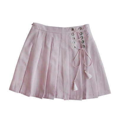 Skater Laced School Girl Skirt