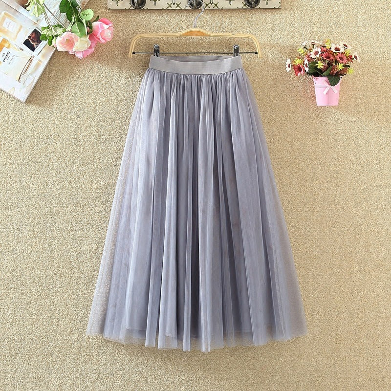 High Waist Stretchy Nylon Skirt