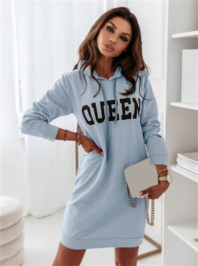 Hooded Queen Casual Dress