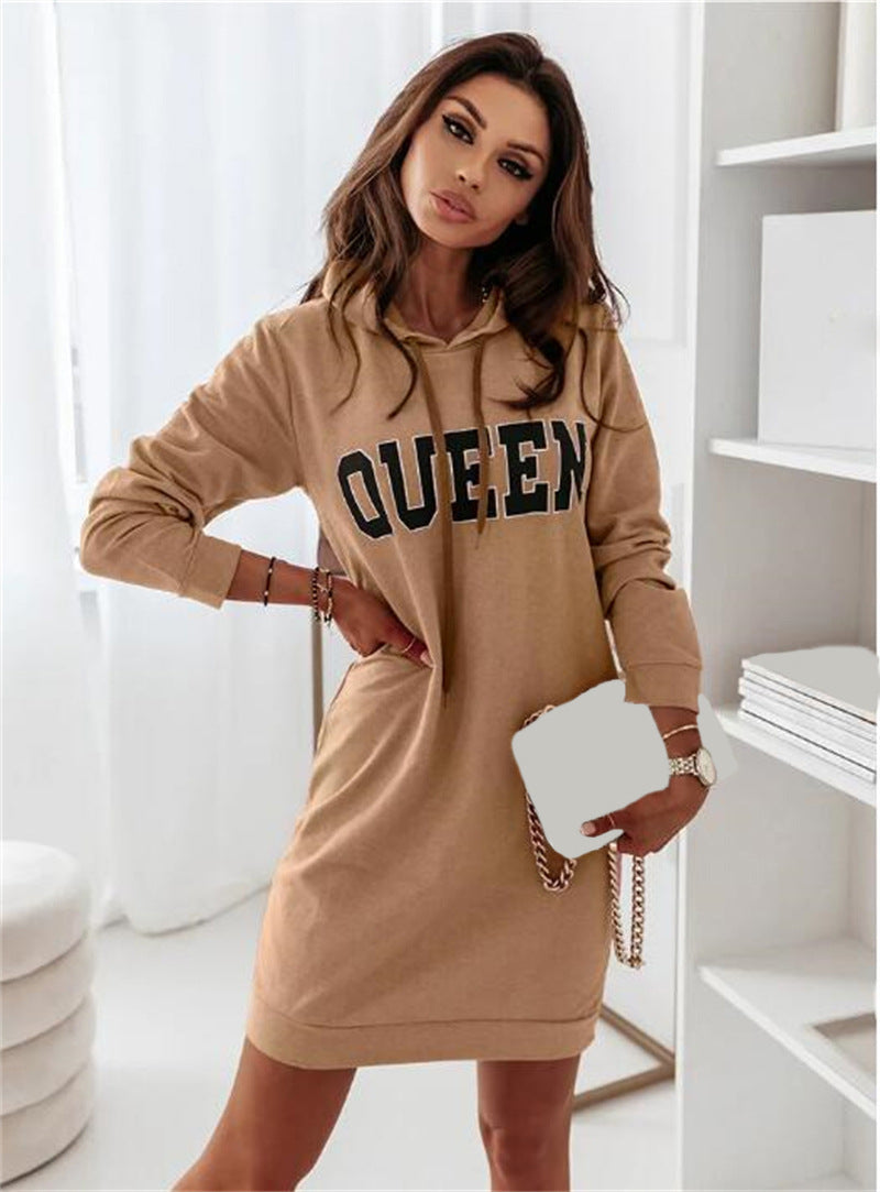 Hooded Queen Casual Dress