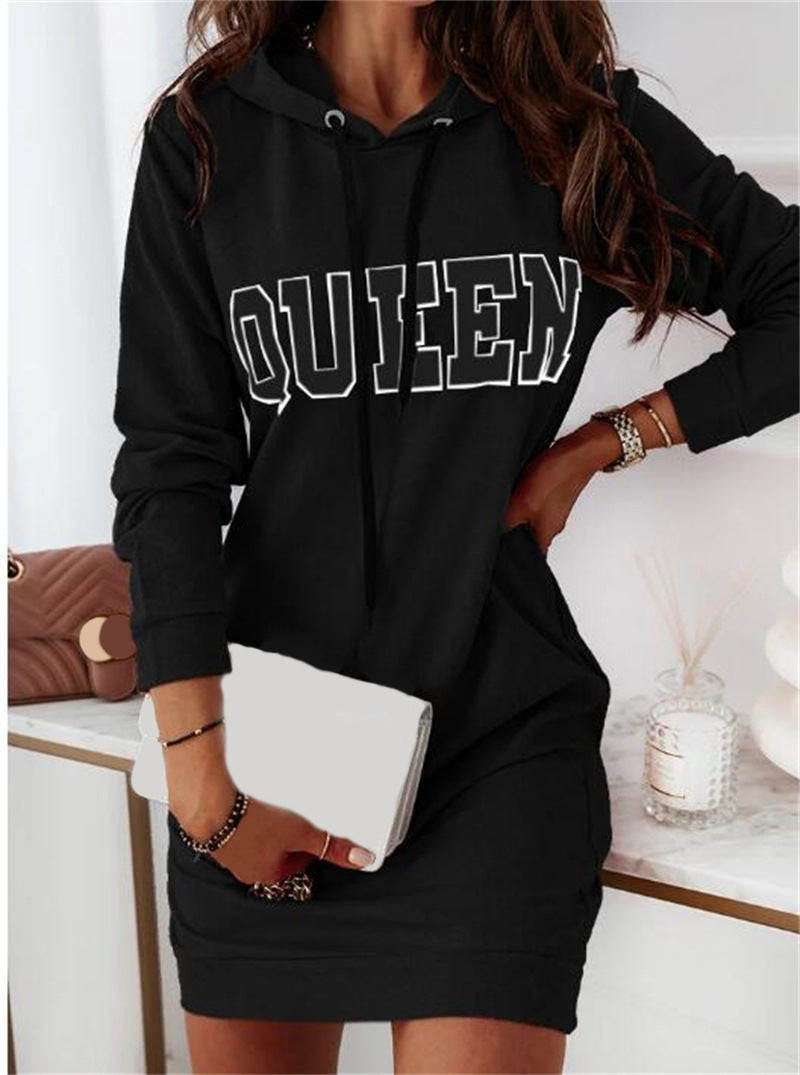 Hooded Queen Casual Dress