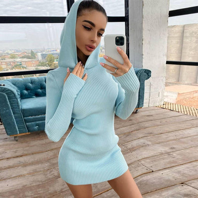 Hooded Sweater Dress