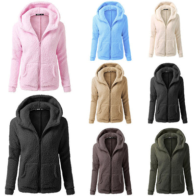 Women's Fashion Jacket Hooded Sweater Sweater