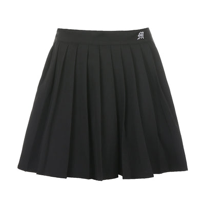 Letter M Pleaded Skirt