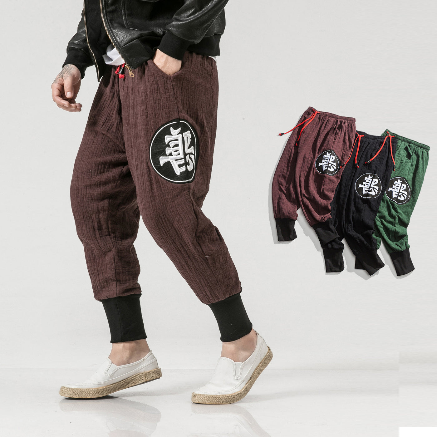 Loose cotton and harem pants