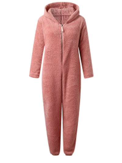 Bear Plush Jumpsuit Onesie