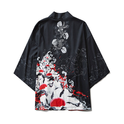 Tiger Samurai Print Kimonos