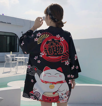 Lucky Cat Kimono