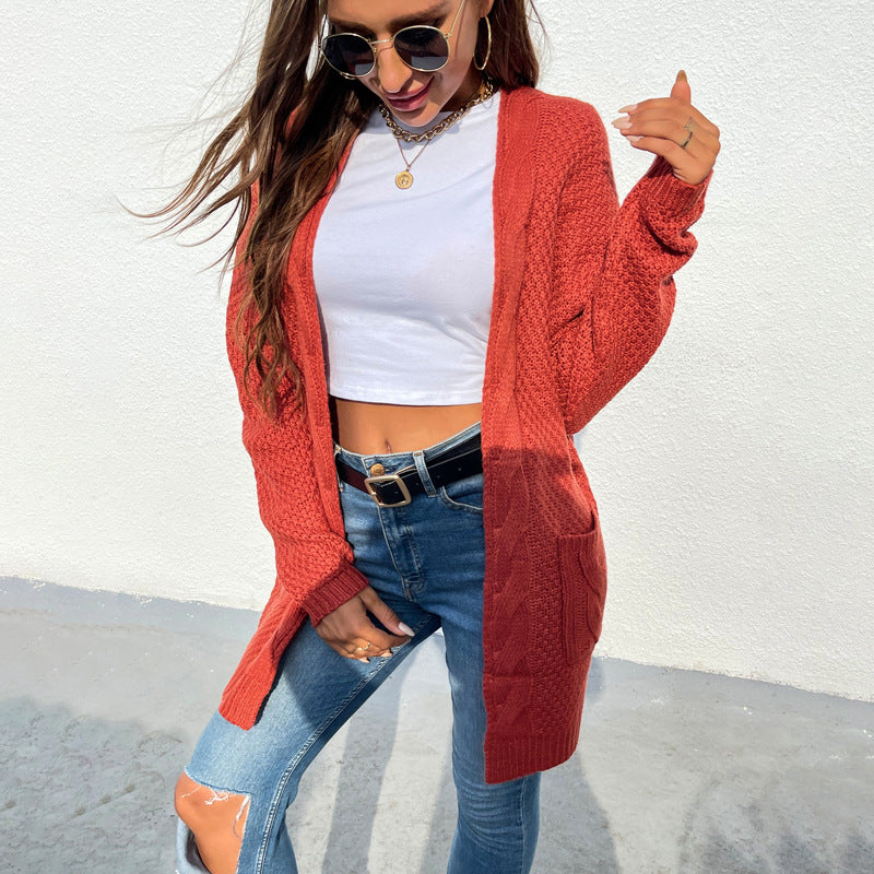 Casual Knitted Cardigan Jacket