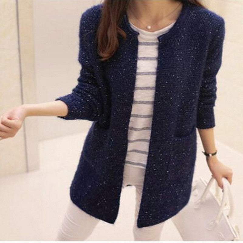 Sweater knit cardigan