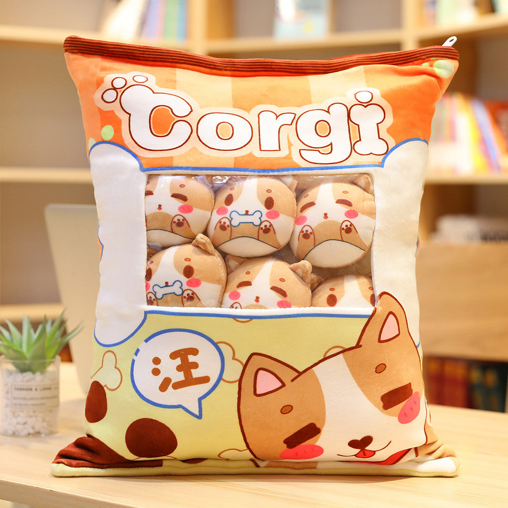 Multi-Plush Snack Pillow