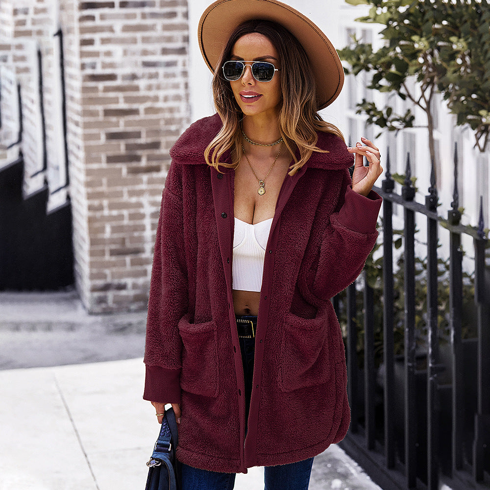 Casual Furry Long Coat