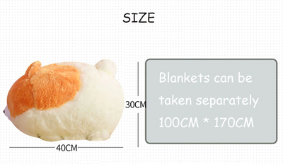 Fluffy Shiba Blanket Plush