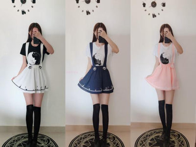 Cat Overall Skirt