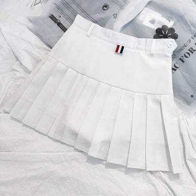 High Waist College Skirt