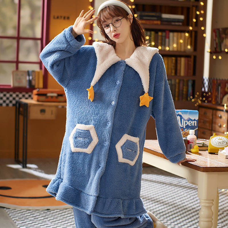 Warm Cotton Winter Bathrobe