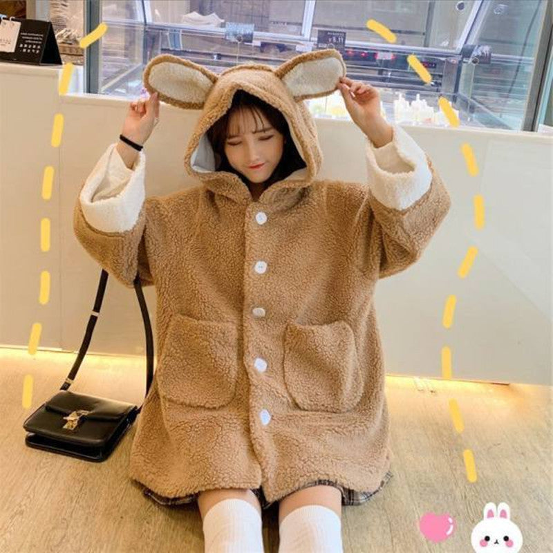 Winter Bear Ears Coat